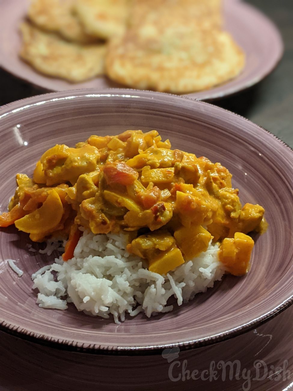 Curry Madras met kip
